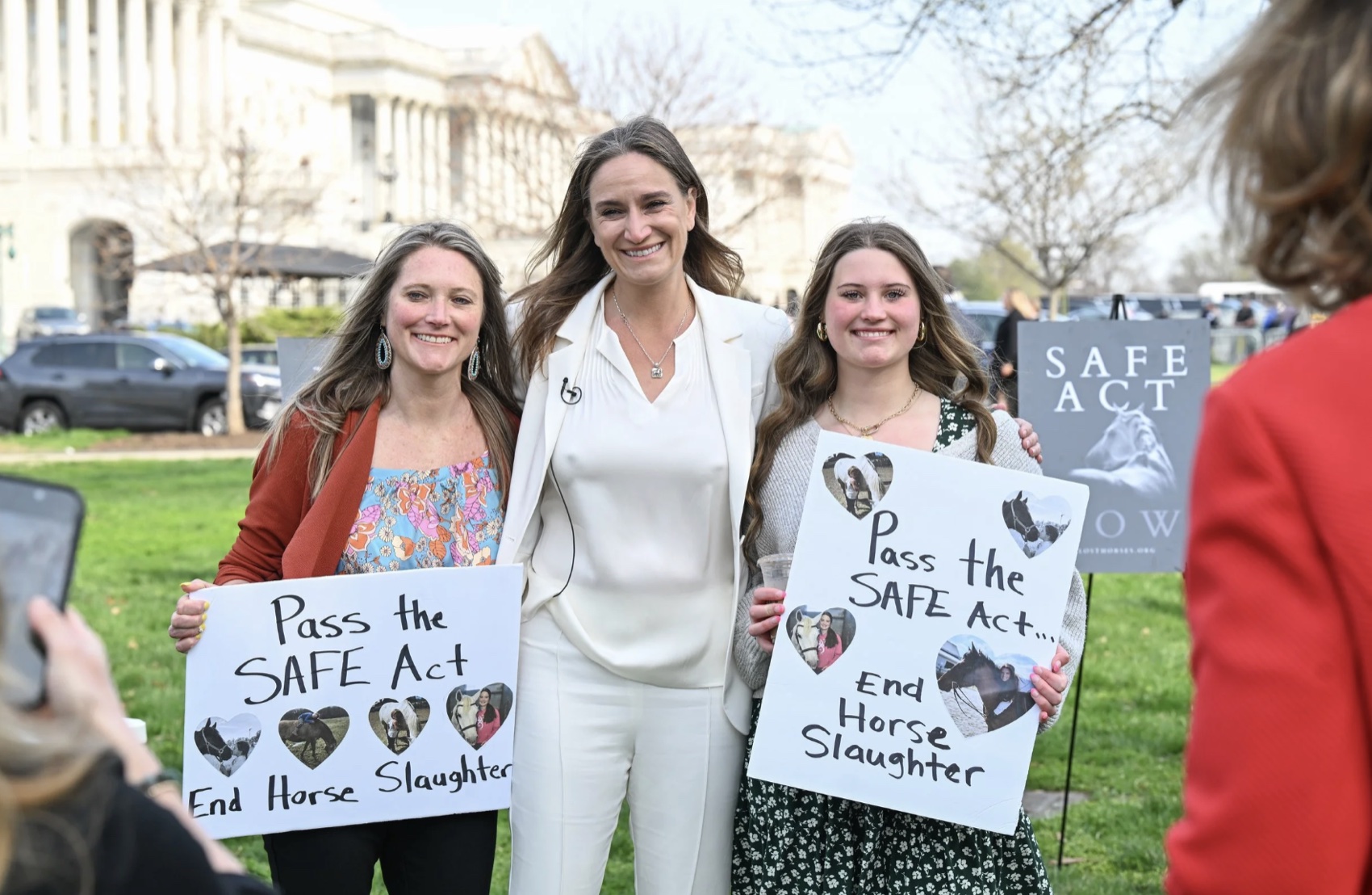 Ashley Avis with SAFE Act advocates in Washington, D.C.