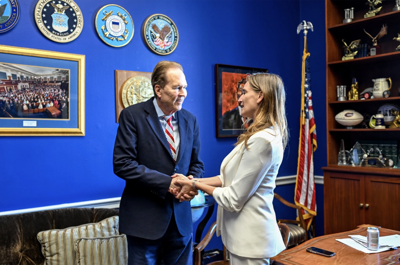 Ashley Avis meeting Congressman Vern Buchanan in support of the SAFE Act